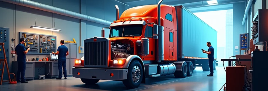 Garage pour camions lourds